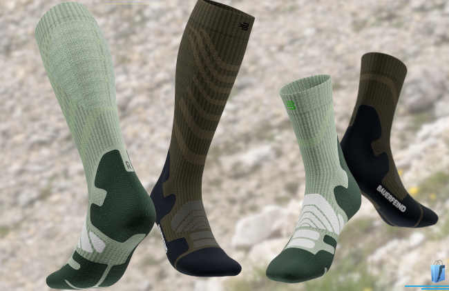 Wandersocken in der mid-cut und langen Version